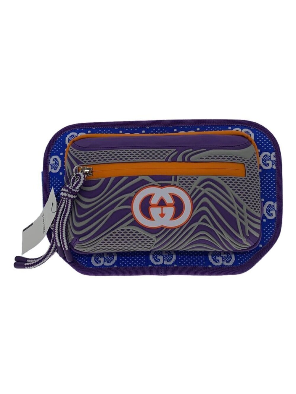 Gucci GG Sport Crossbody Belt Bag blue purple orange
